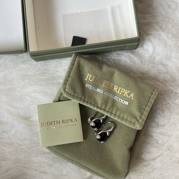 New ✨Judith Ripka black Onyx earrings - Picture 2 of 8